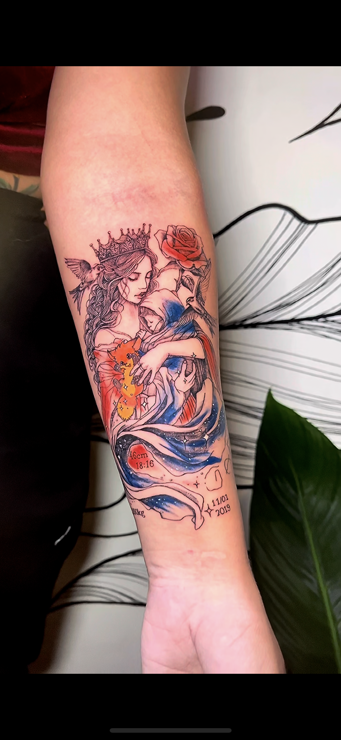 tatuagem simbólica de mãe e filho
